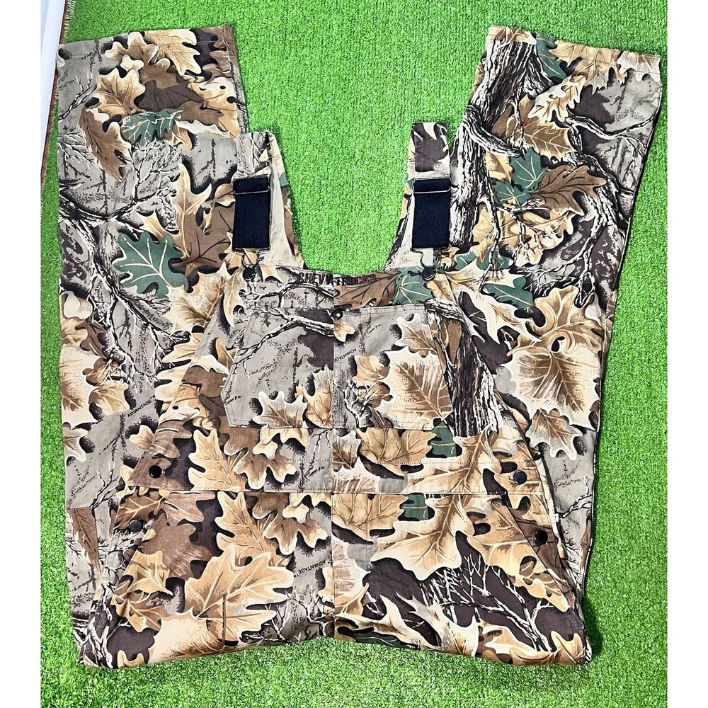 Vintage Camo Overalls 2XL Chevy Trucks Embroidered Work Hunting Rare USA MADE‎